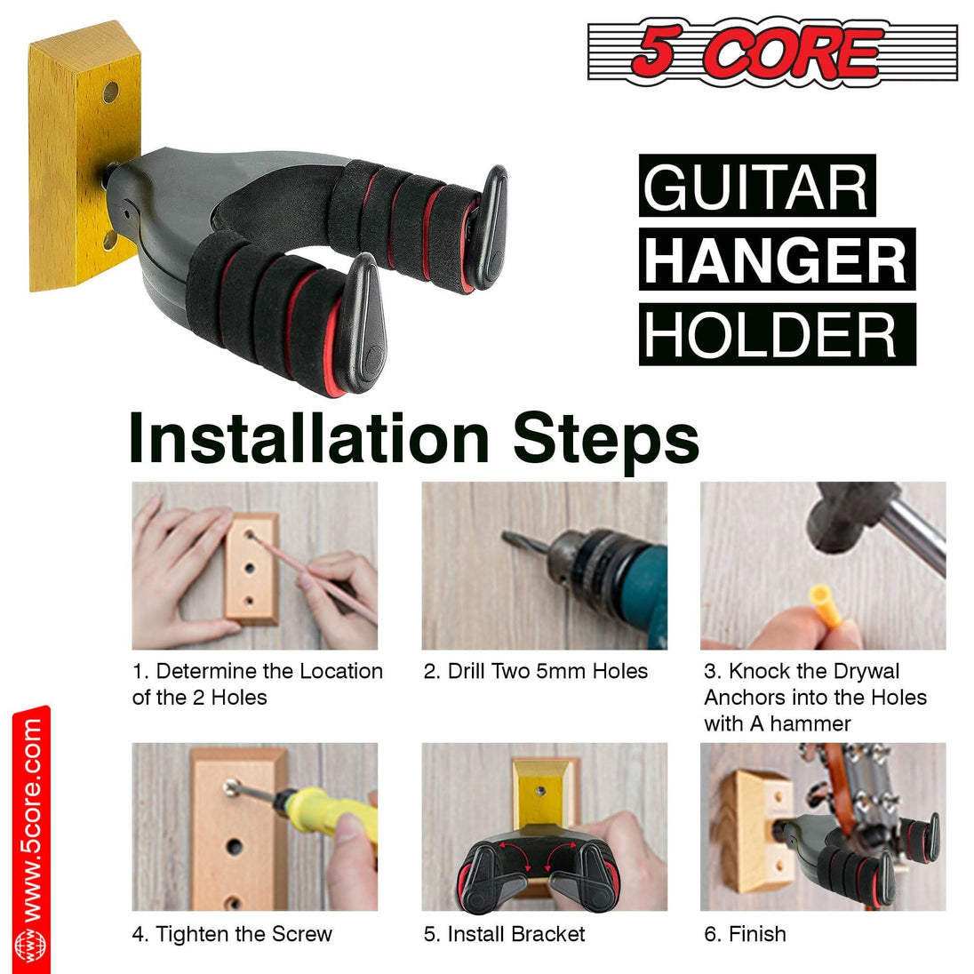 Protects guitars from damage and saves floor space