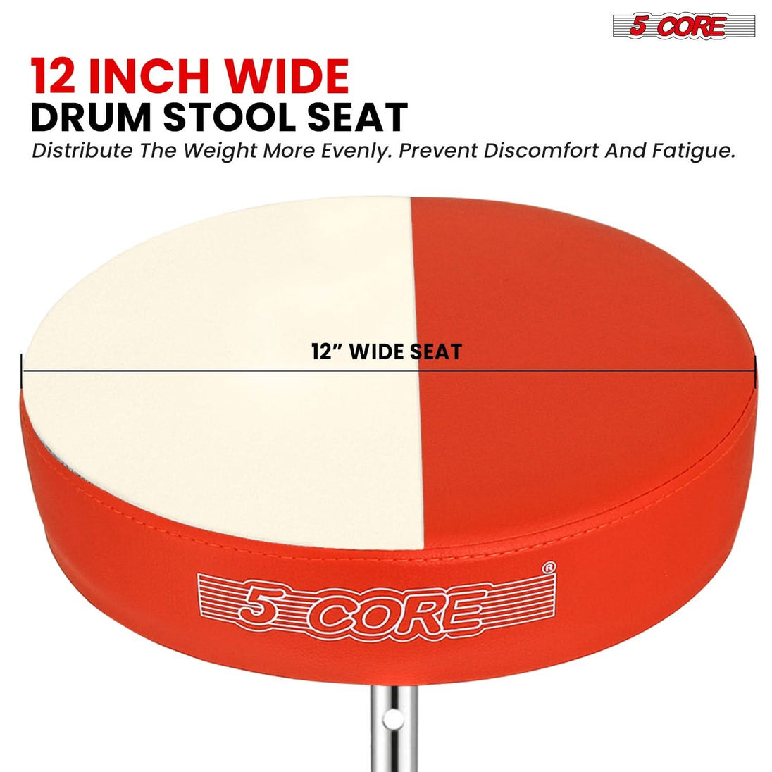Complete 5Core drumming setup with sturdy throne and snare stand