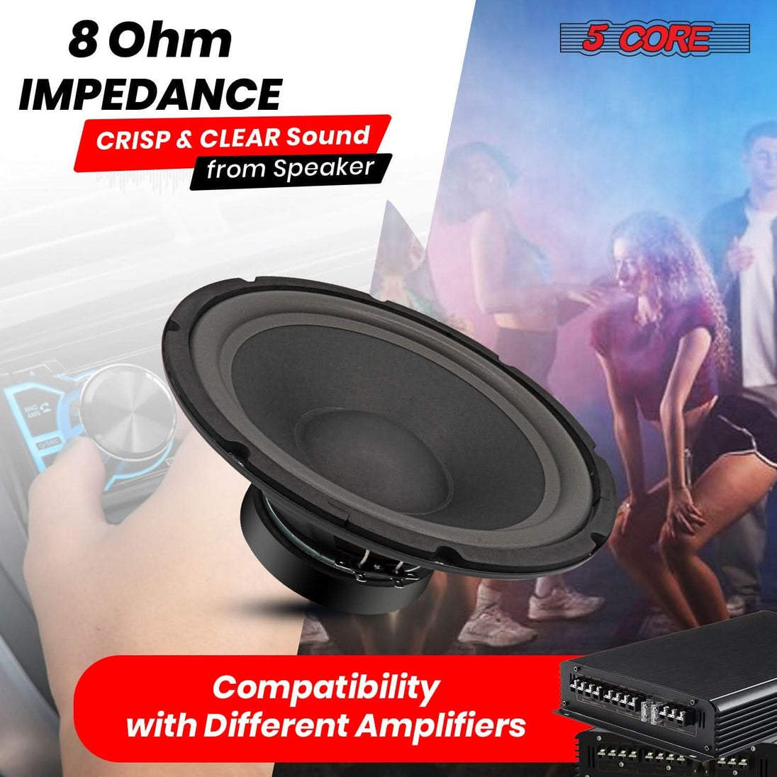 5Core DJ subwoofer speaker replacement for enhanced audio performance