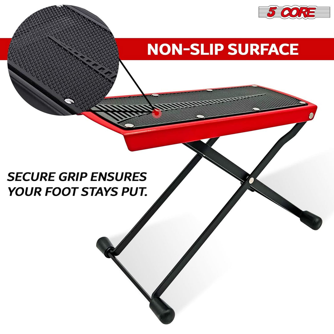 Stylish and elegant guitar footrest for performances