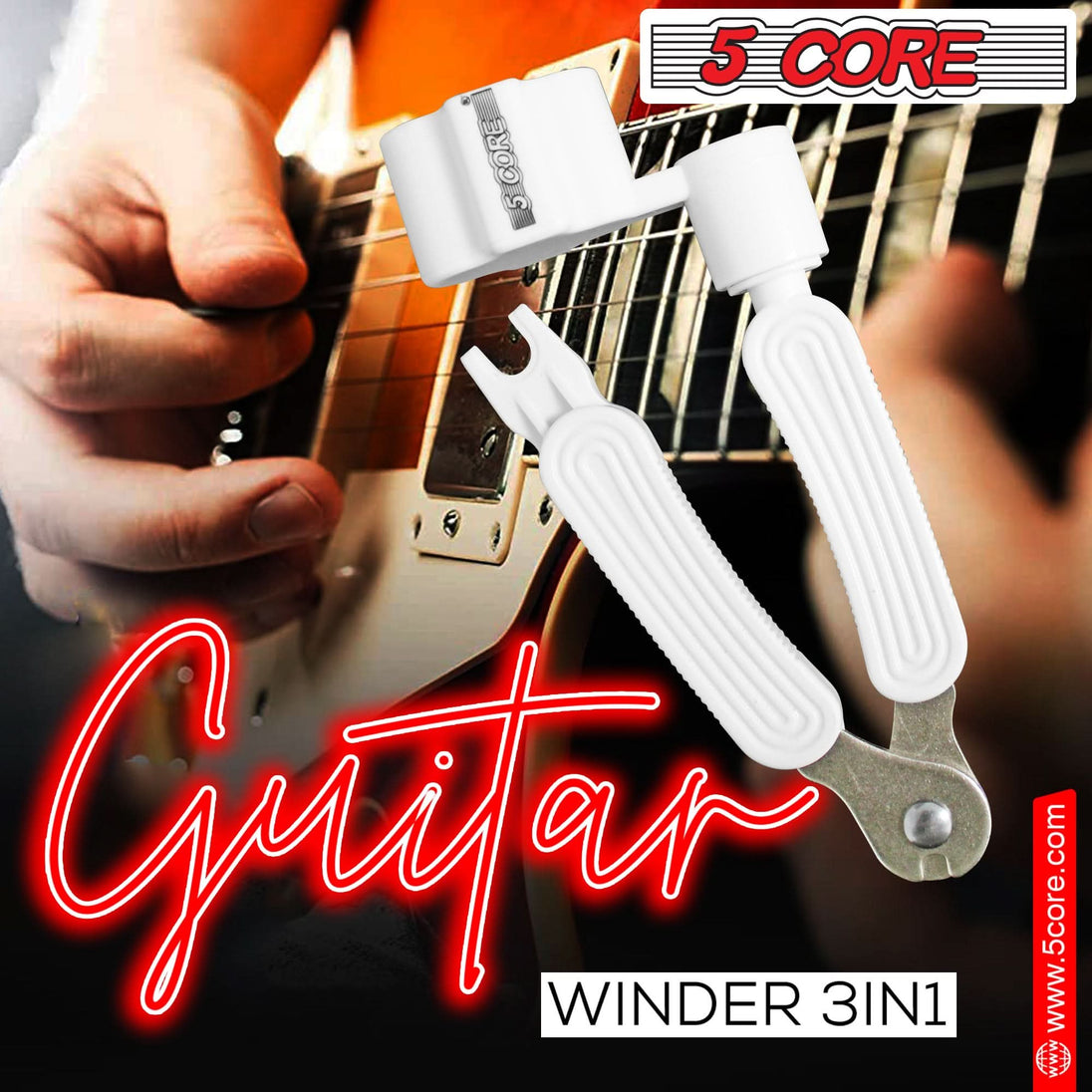 Bridge pin winder tool for electric guitar