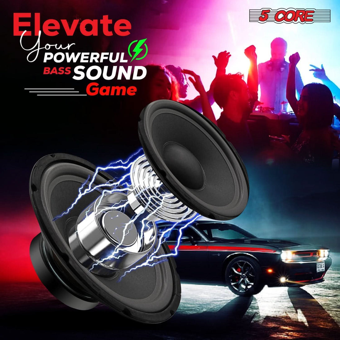 PA replacement woofer speaker for deep bass and high clarity