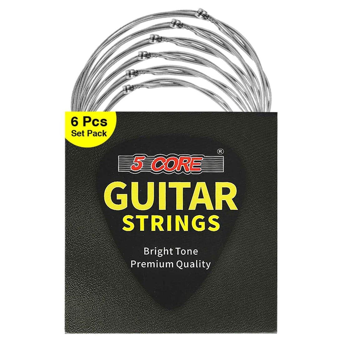 5Core electric guitar strings nickel 0.009-.042 gauge with bright tone for 6 string guitars