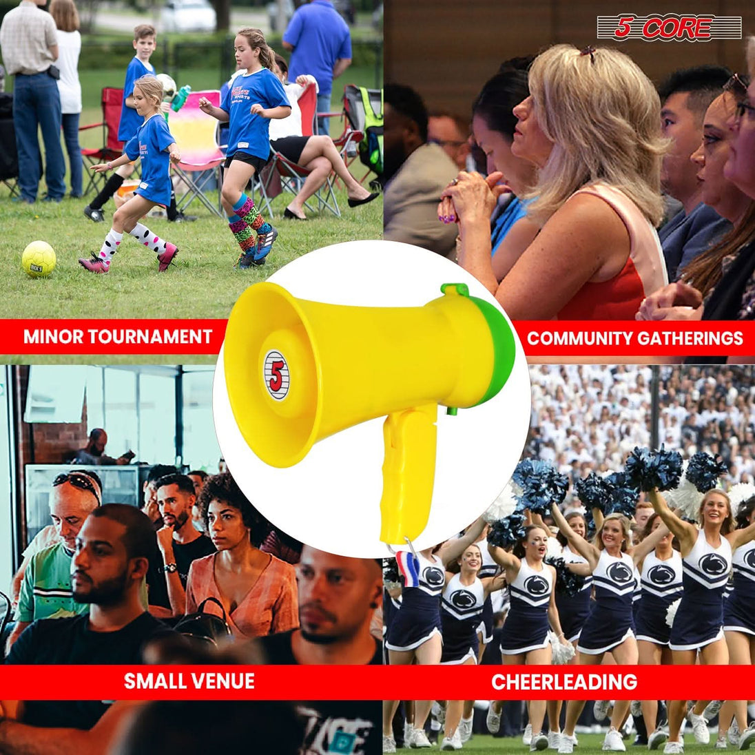 Multi-purpose small megaphone, perfect for kids, with clear sound and easy portability for everyday use.