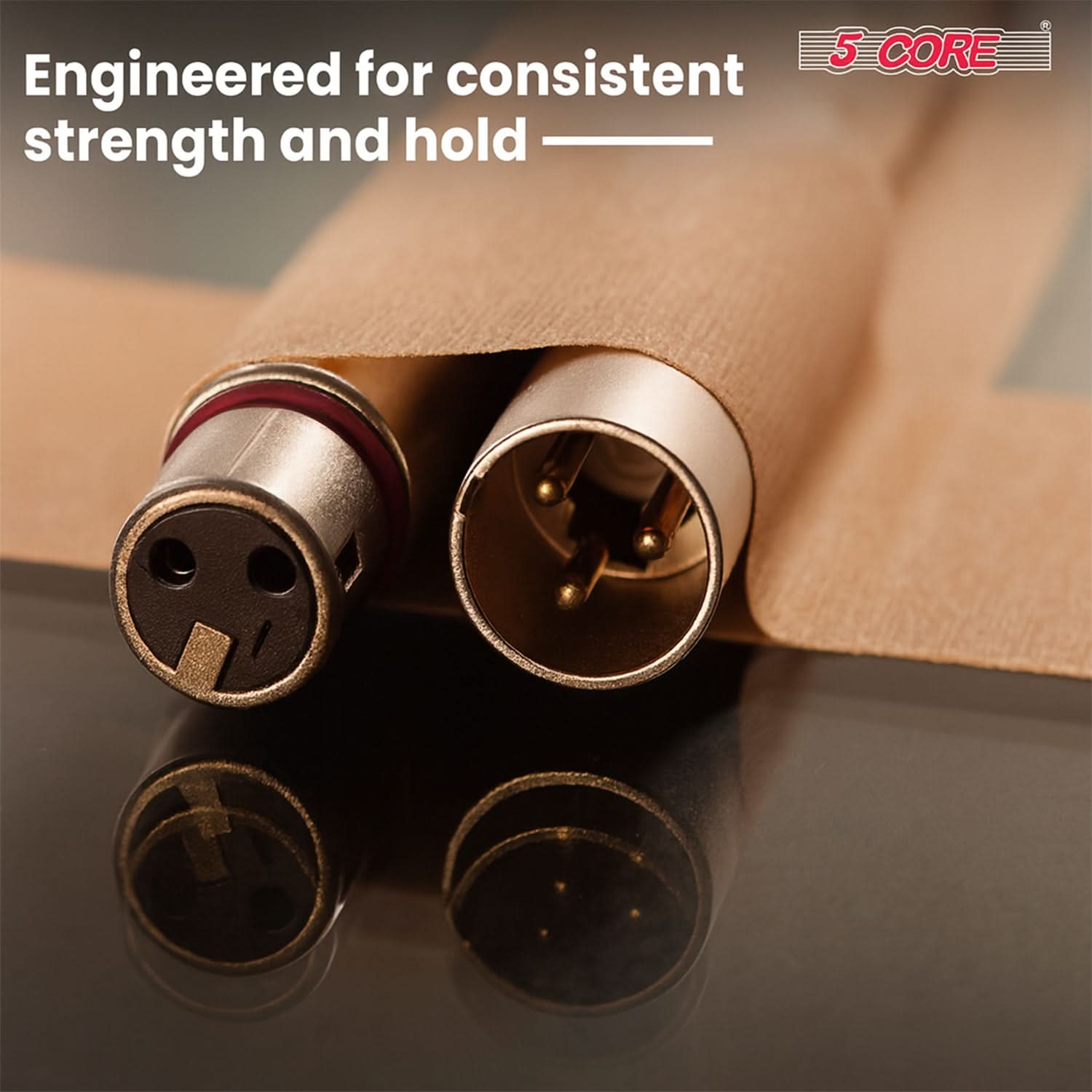 5 Core Gaffers Tape 2 Inch 30 Yards Professional Brown Pro Gaff Tape Non Reflective Water Resistant