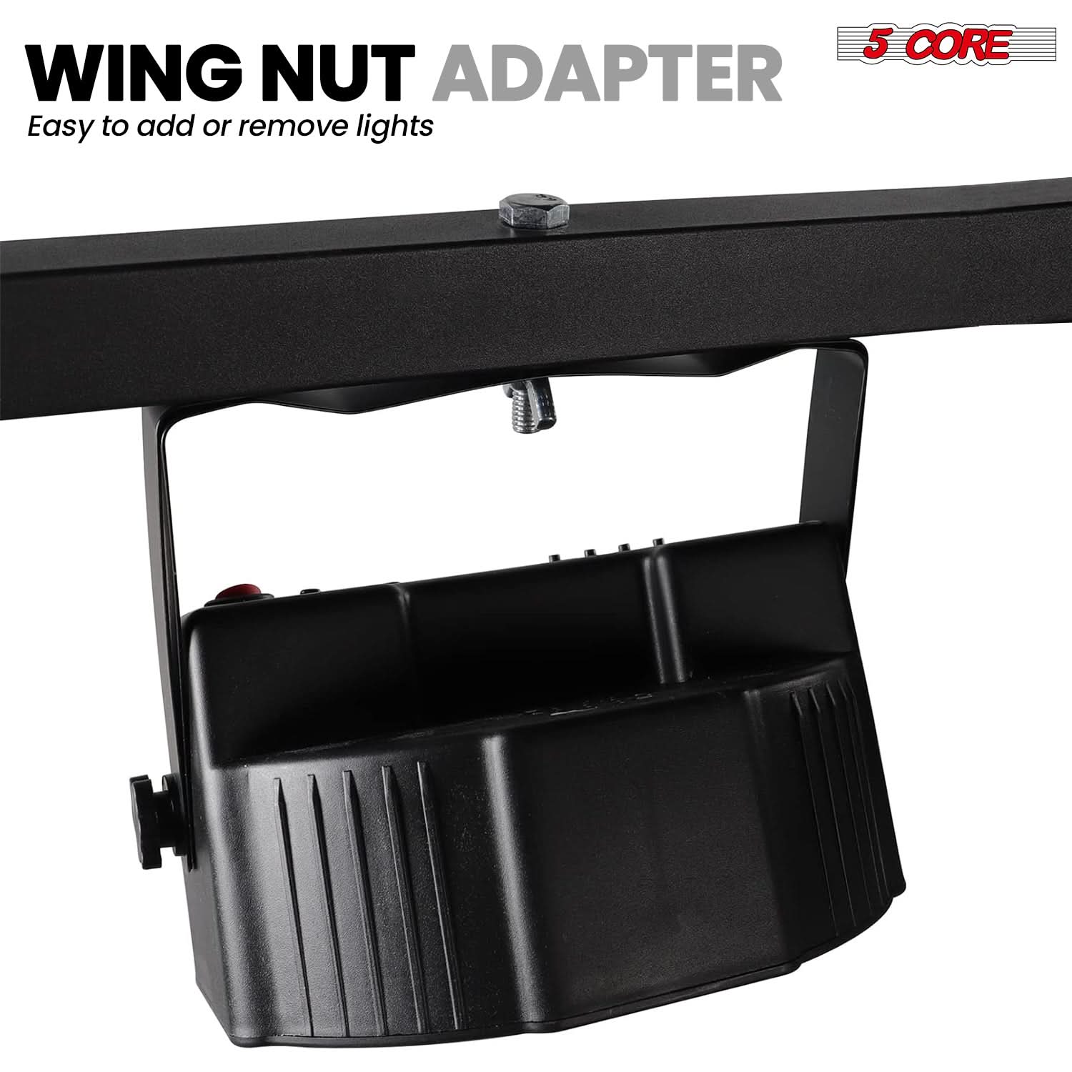 5Core DJ Light Stand Stage Lighting Truss System Height Adjustable 39 to 100" Heavy Duty T bar Mount