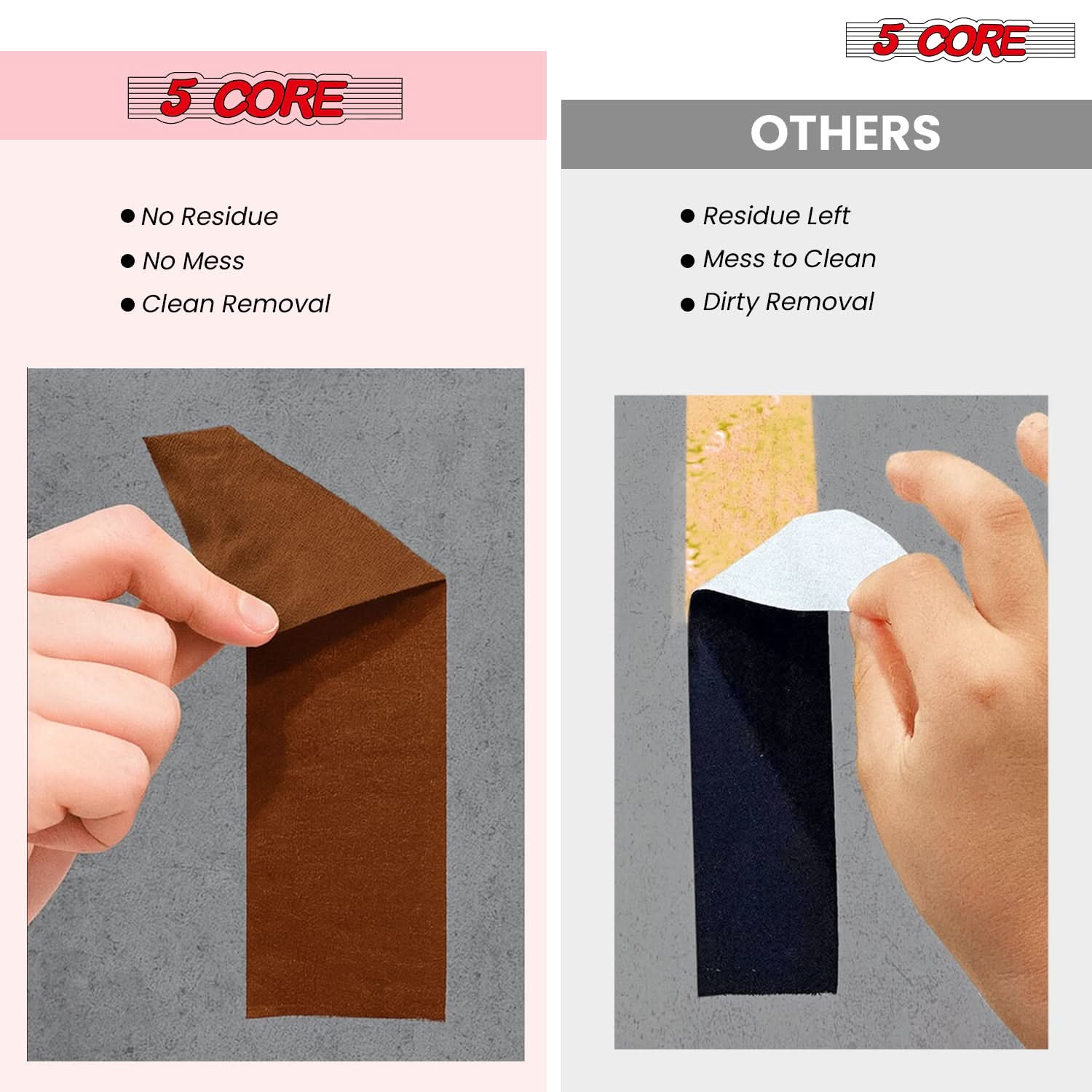 5 Core Gaffers Tape 2 Inch 30 Yards Professional Brown Pro Gaff Tape Non Reflective Water Resistant