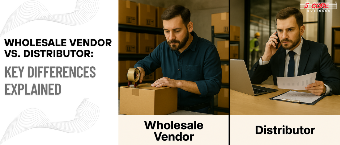 Learn differences between wholesale vendor and distributor