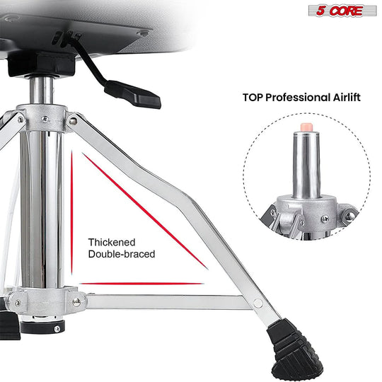Brown drum throne with padded seat and backrest for adults and kids