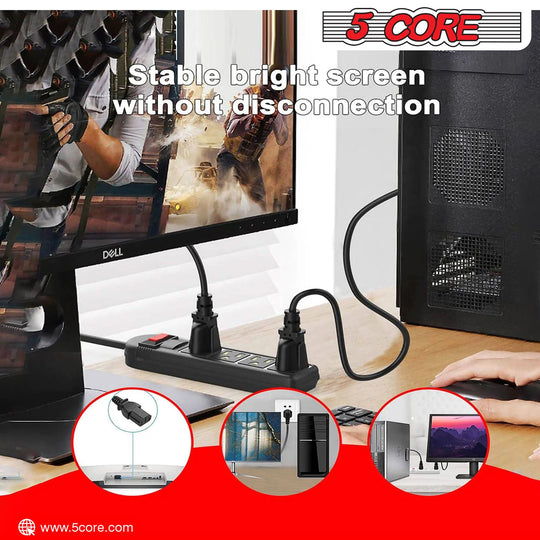 10 ft power cord with durable molded ends