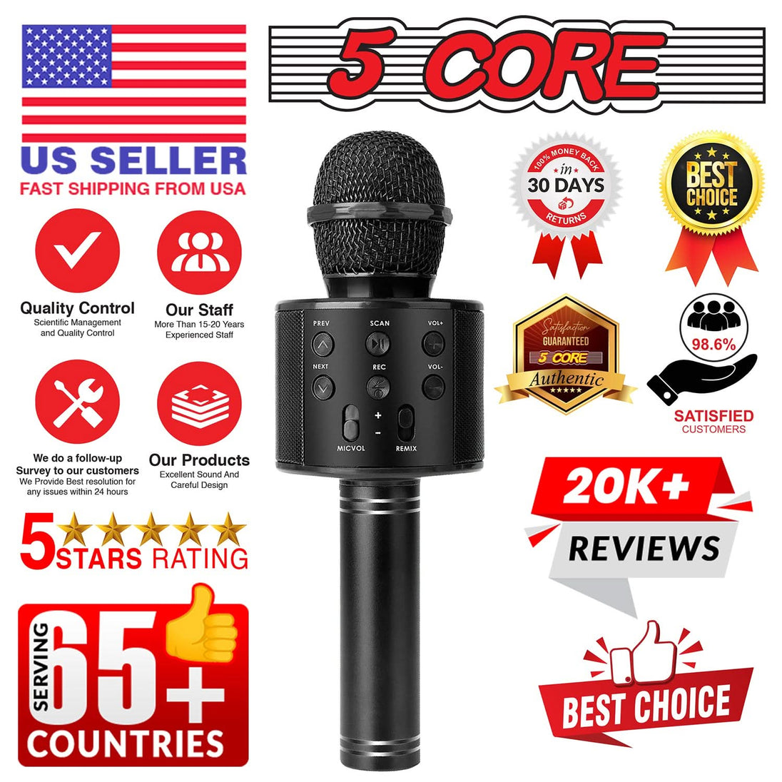 5Core Mic for Portable Karaoke