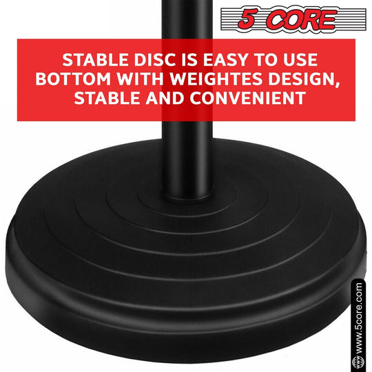 Universal Table Top Mic Stand with Round Base and Adjustable Height by 5 Core