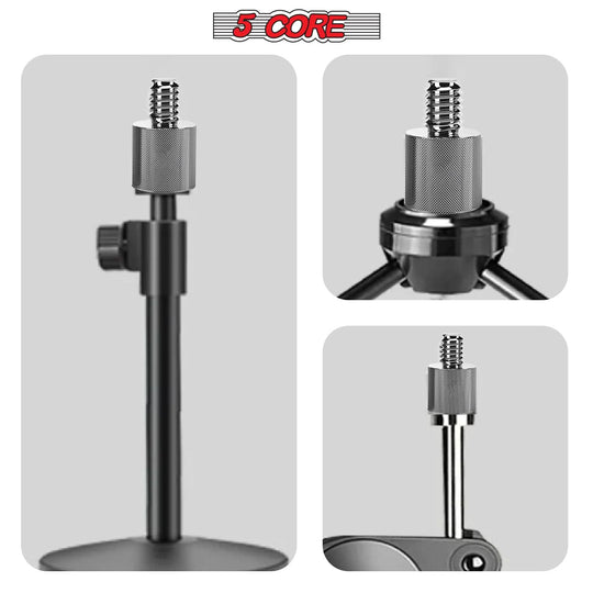 Mic stand adapters set with 12 pieces for thread conversion 5/8 female to 1/4 male