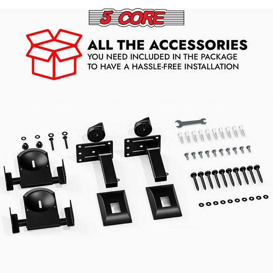 Durable pair designed for secure mounting