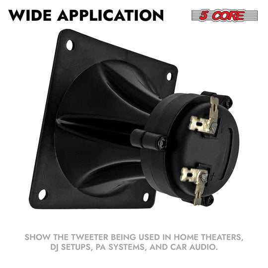 High-quality square tweeter driver for speakers