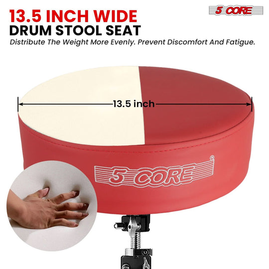 5Core guitar stool with built-in drum practice pad for drummers