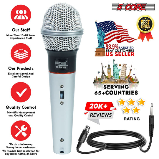 Studio and karaoke dynamic microphone with handheld design