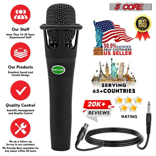 Handheld professional microphone with XLR for clear vocal capture