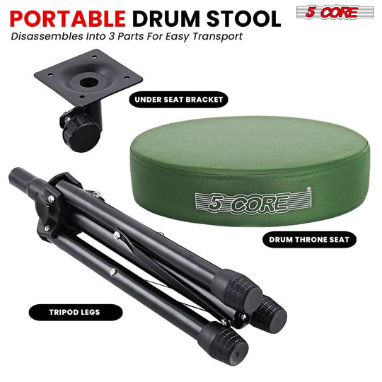 Adjustable height stool for guitarists and drummers