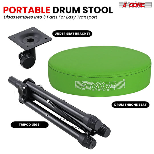 Sturdy and durable 5Core drum throne for musicians