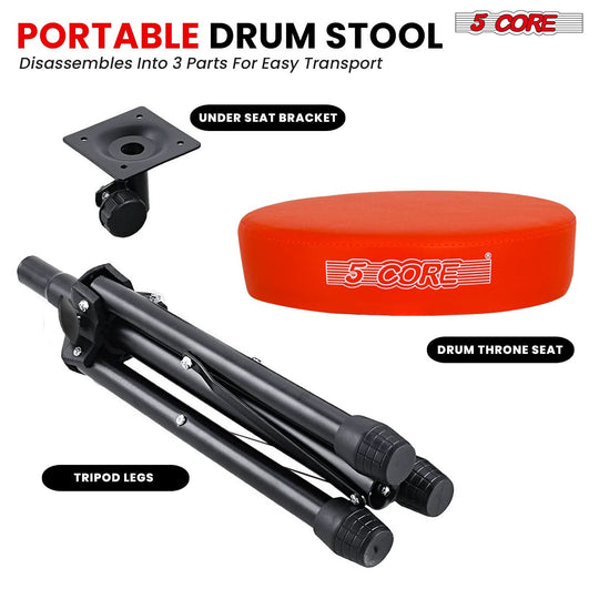 Padded drummer seat for long playing sessions