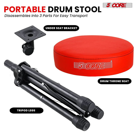 Portable and lightweight adjustable guitar stool