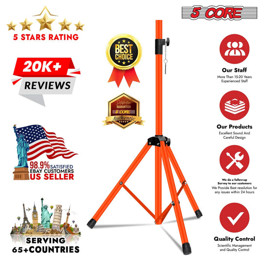 Tripod Tall Adjustable 72 Inch DJ Studio Monitor Stands Pole Mount
