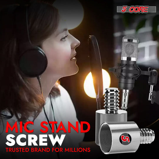 Professional mic stand screw thread adapters, 12 pieces for versatile use