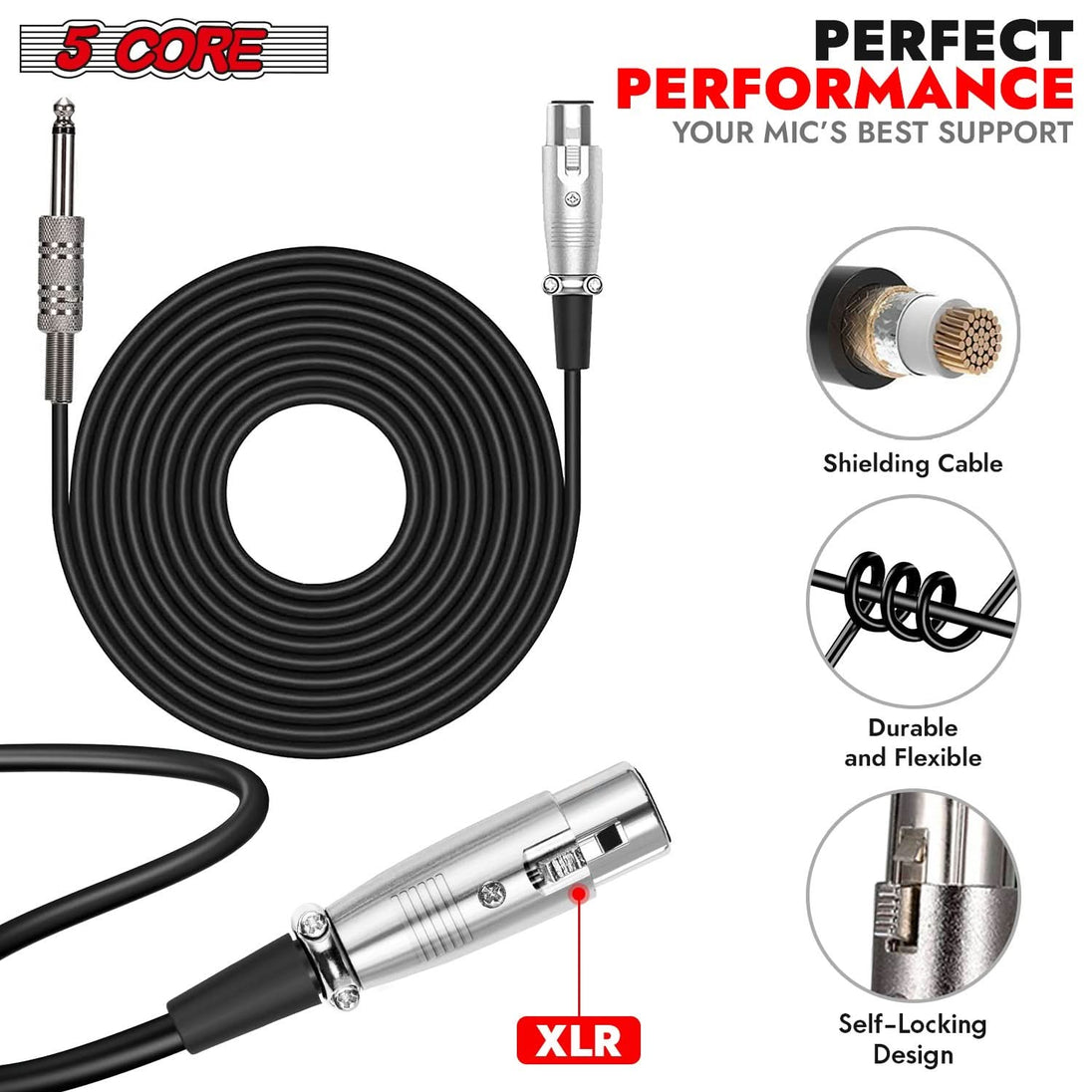 XLR handheld microphone designed for singing and studio recording