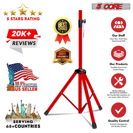 Tripod Tall Adjustable 72 Inch DJ Studio Monitor Stands