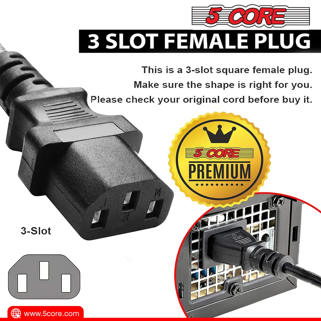 6 ft cord for efficient power distribution