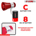 Voice amplifier loud speaker with rechargeable battery