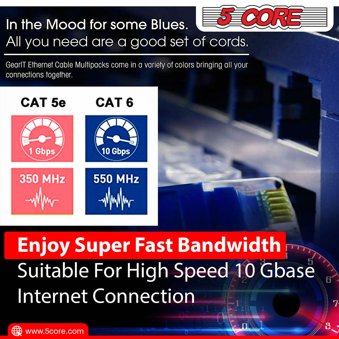 Premium Cat6 extension cable for uninterrupted internet access