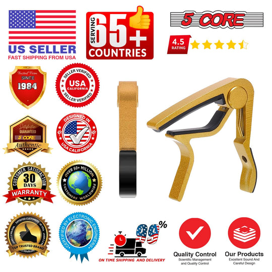 5Core Capo Pair Banjo Mandolin Ukulele Compatibility View
