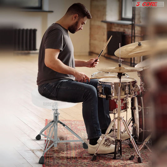5Core adjustable drum throne for drumming practice and comfort