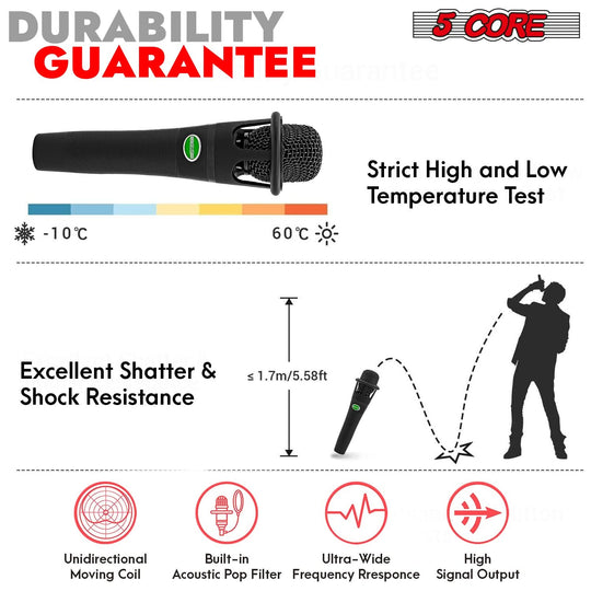 Dynamic mic for karaoke and studio vocals with XLR connection