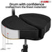 Adjustable drum throne guitar stool with supportive backrest