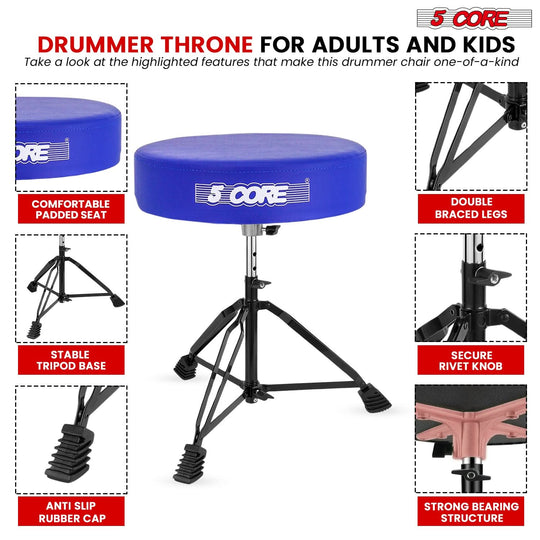 Complete 7-piece drum mic set for detailed sound capture