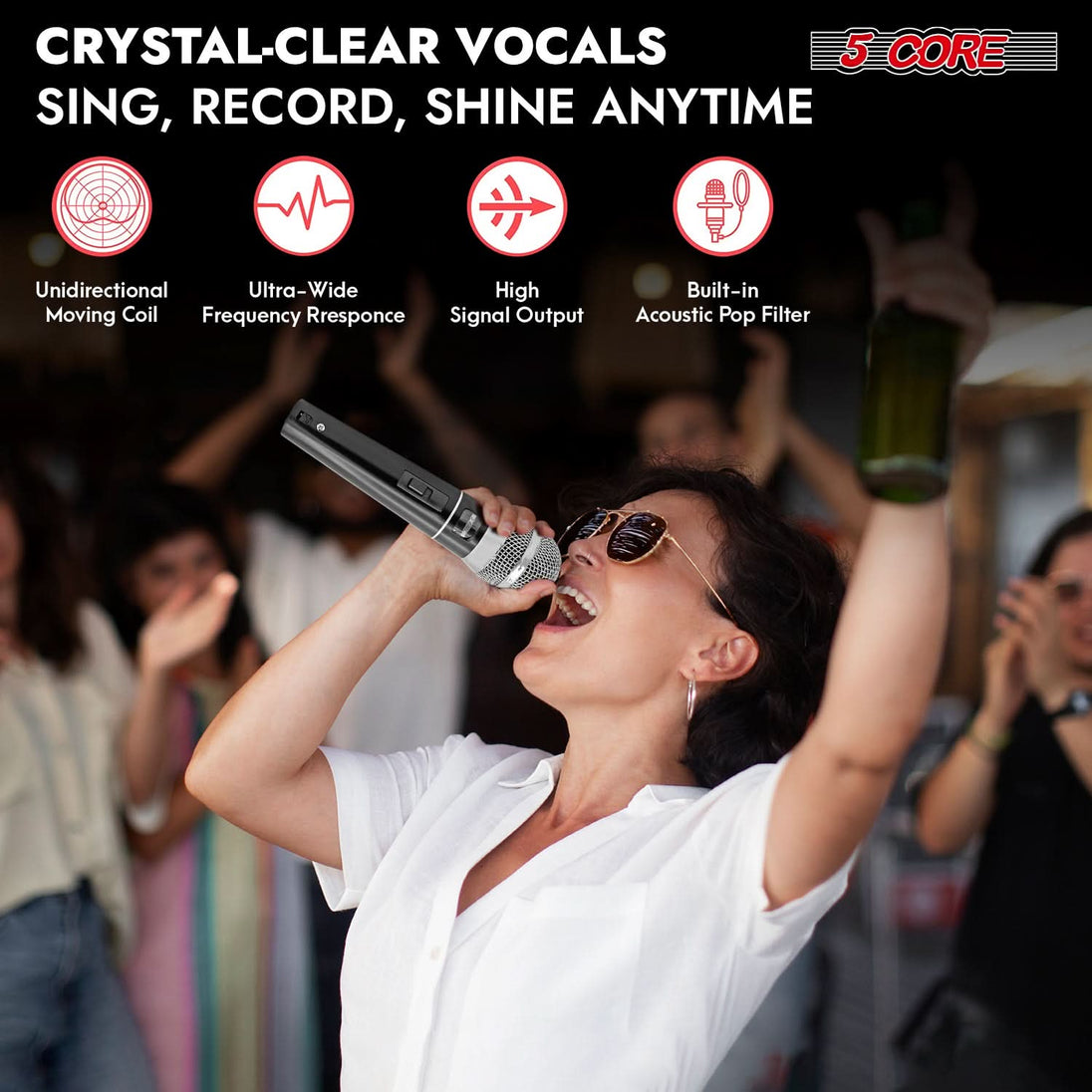 Best handheld microphone with cardioid pickup for noise-free sound