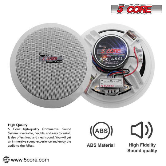 Dual 6 inch car subwoofer replacement speakers for improved sound quality