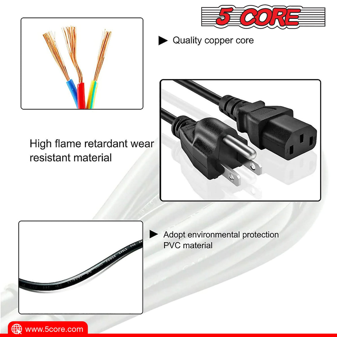 Indoor-use power adapter for 125V 13A devices