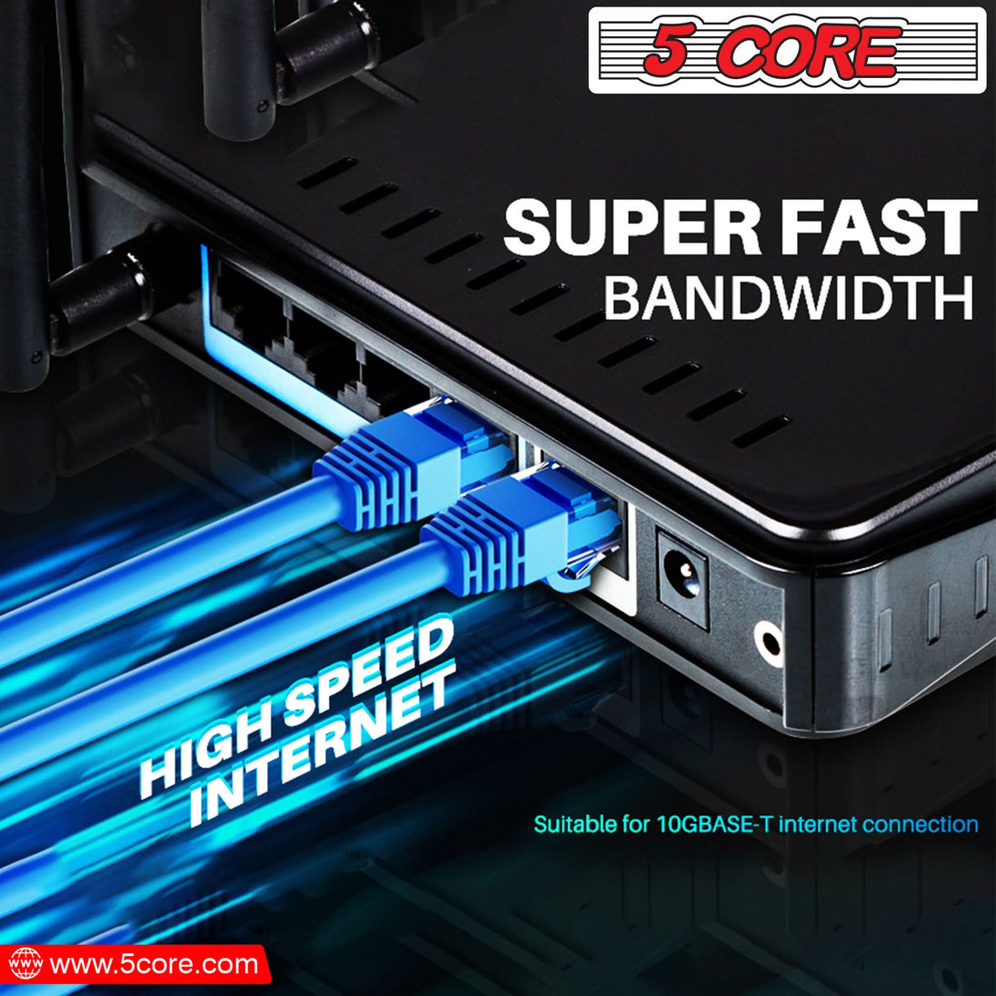 5Core Ethernet cable ensuring fast and secure data flow