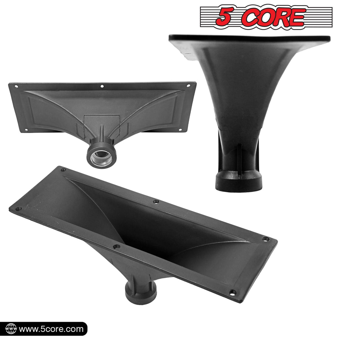 Durable plastic rectangular horn by 5Core for PA and DJ speakers
