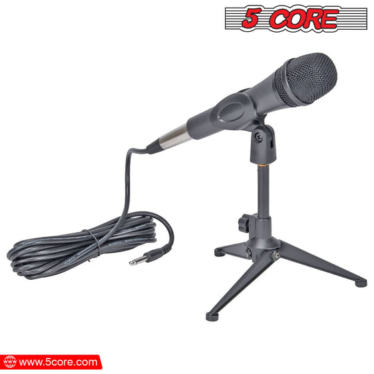 5Core 6-piece microphone clip holder set with screw adapters 5/8 to 3/8 inch