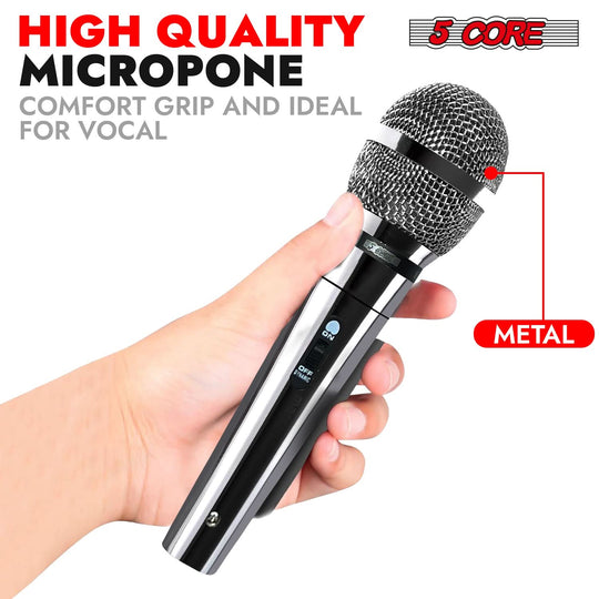 Professional handheld mic by 5Core delivering crystal-clear vocals