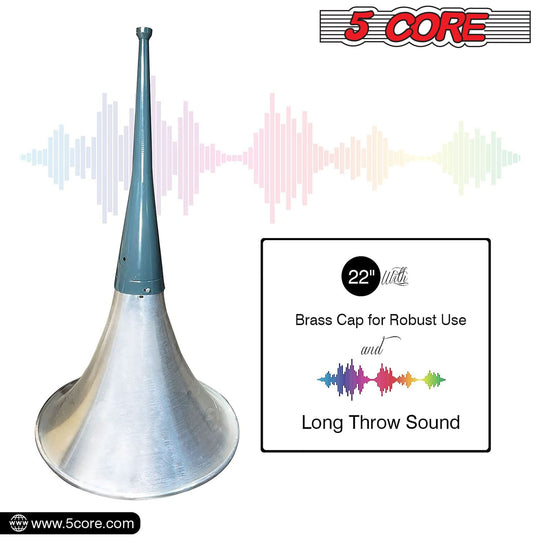 Heavy-duty trumpet reflex horn for outdoor public address systems