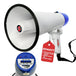 5Core megaphone with siren, bullhorn speaker, and portable loudspeaker.