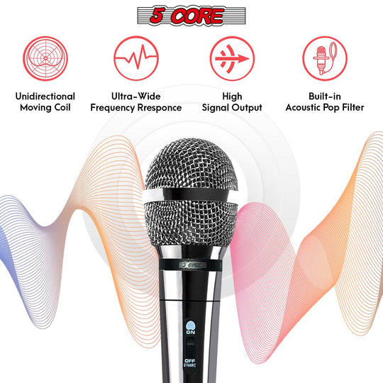 Dynamic XLR microphone ideal for singing, streaming, and podcasting