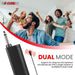 These wireless mics support dual mode, allows you to use two mics simultaneously with a single receiver for versatile audio solutions