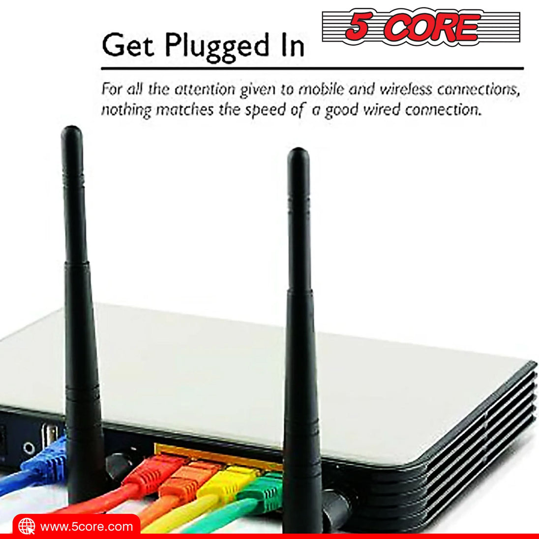 Durable 10-foot network cord supporting fast data transmission